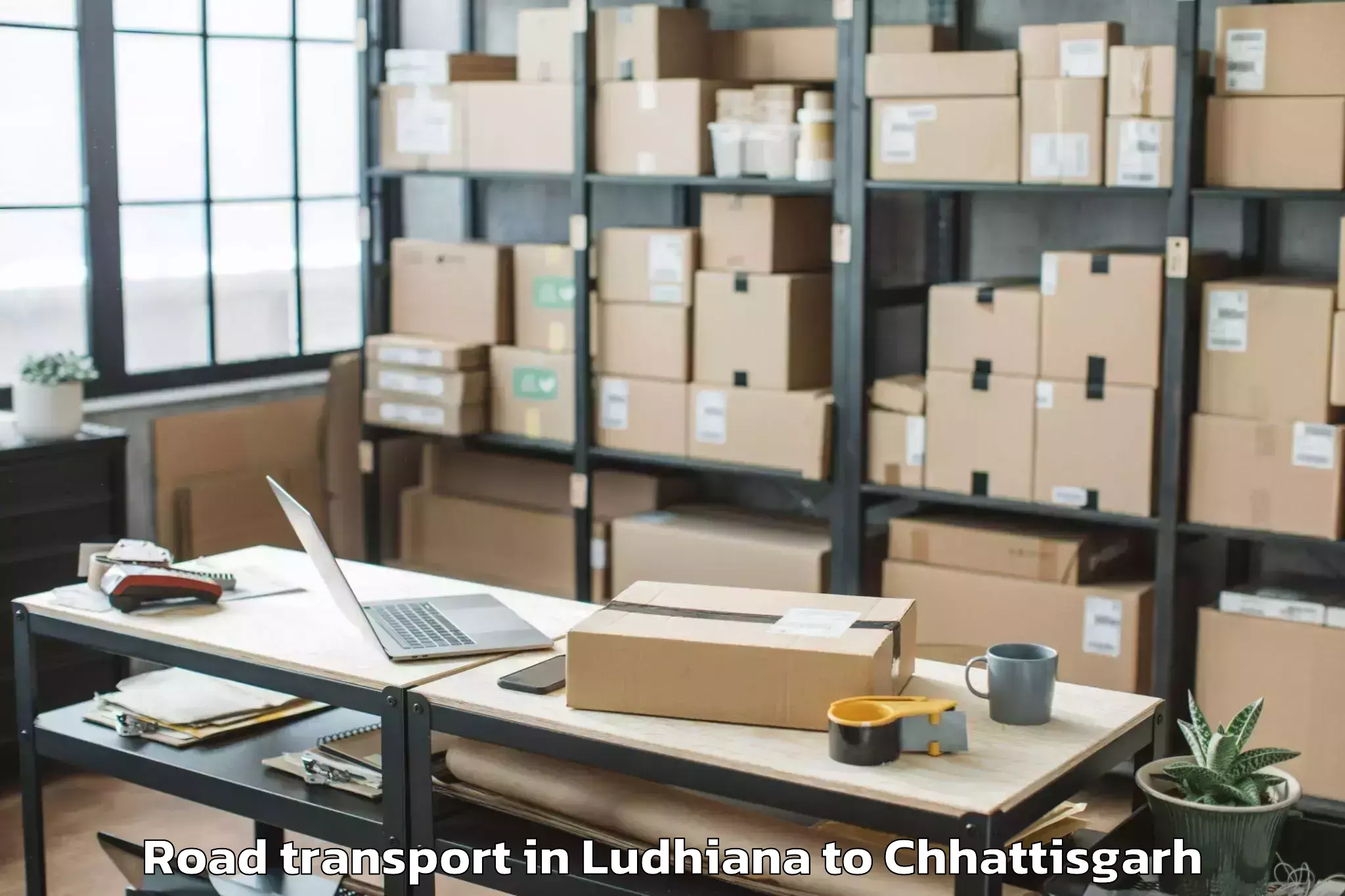 Book Ludhiana to Bhanupratappur Road Transport